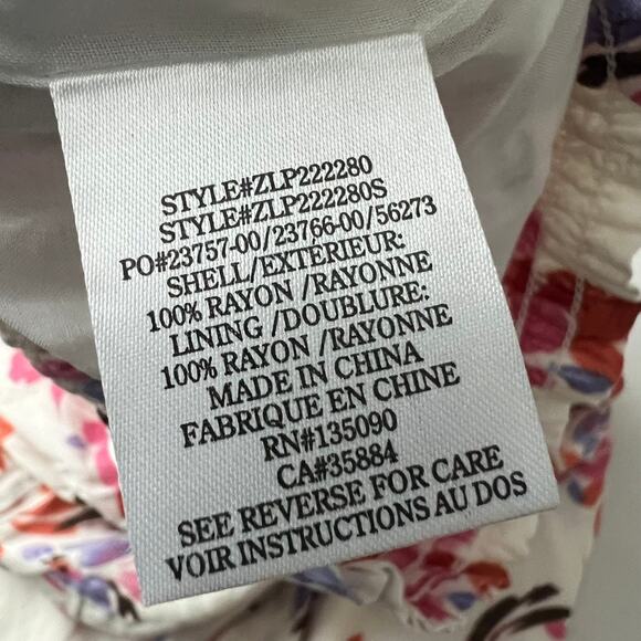 Z Supply Resort Boardwalk Floral Pants Pull on Women Size XS - Picture 11 of 11